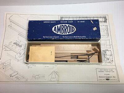 Ambroid K11 HC Center Flow Tank Car HO Scale Vintage Wood Kit EBay