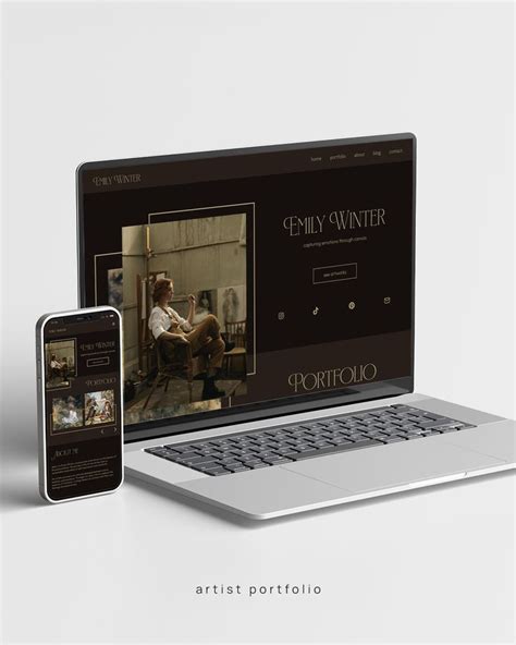 Artist portfolio website design