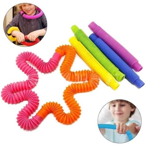 Pi Ces Mini Tubes De Pop Jouets Sensoriels Lumineux Tube Pop Jouets