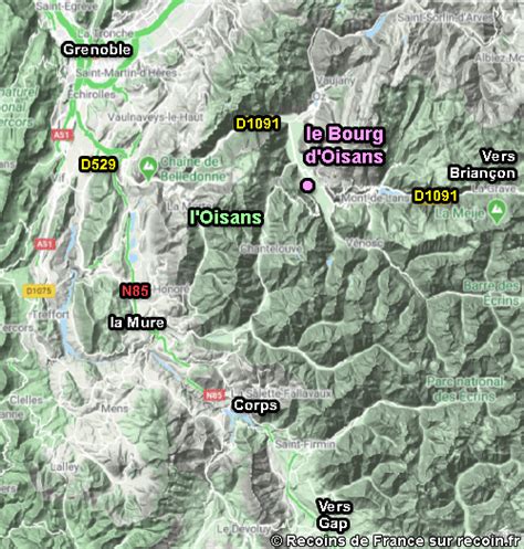 Présentation 58 imagen massif de l oisans carte fr thptnganamst edu vn