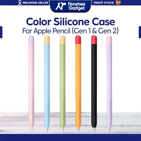 Color Soft Silicone Case for Apple Pencil 1st/ 2nd Generation First Gen ...