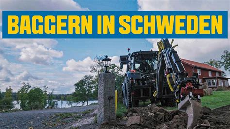 Baggern In Schweden Valtra N Direct Mit Hi Tec F Heckbagger