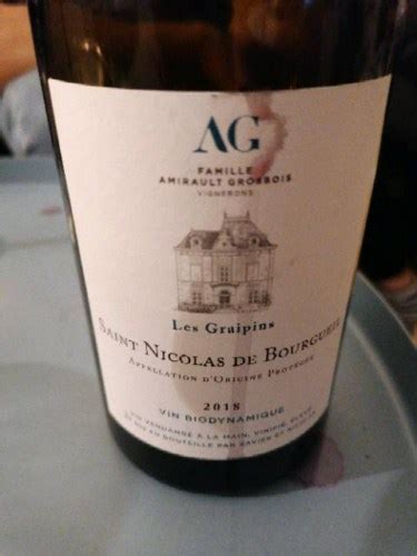 Amirault Grosbois St Nicolas De Bourgueil Les Graipins Vivino Us