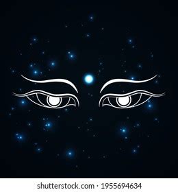 Buddha Eyes Symbol Icon Sign On Stock Vector (Royalty Free) 1955694634 ...