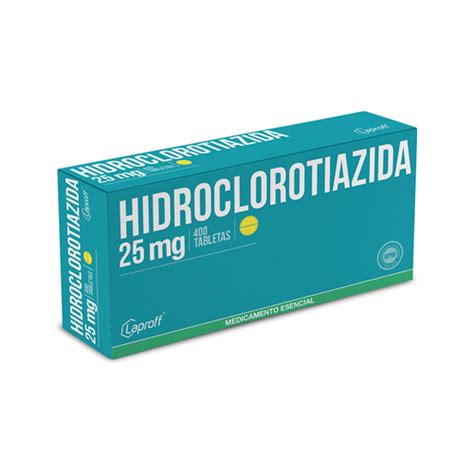 Drogas S S HIDROCLOROTIAZIDA 25 MG LAPROF CAJA X 400 TABS