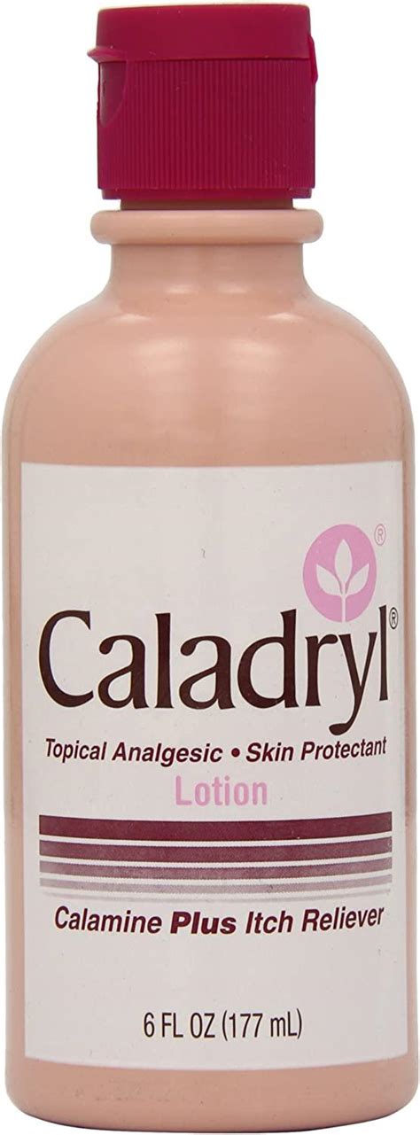 Caladryl Lotion 6 Oz Bottle Calamine Plus Itch Relief Formula