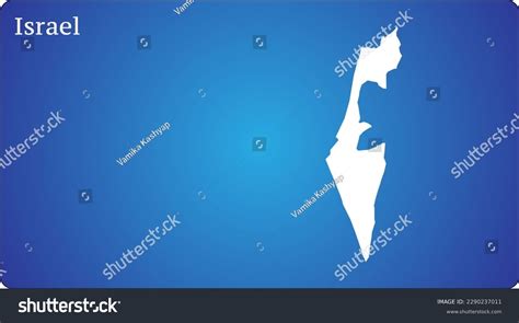 Israel Map Gradient Background Perfect Business Stock Vector (Royalty ...