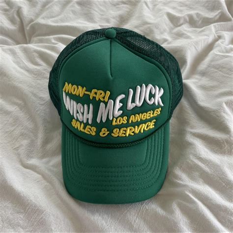 Wish Me Luck Trucker Hat So cute! Purchased from... - Depop