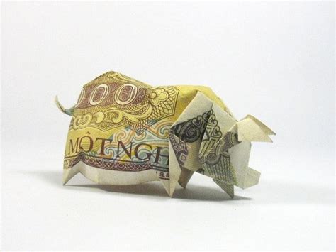 22 Awesome Origami Models Folded Using Paper Money | Origami animals ...