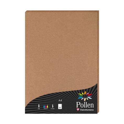 Papier Pollen Clairefontaine Feuilles A G Kraft Papeshop