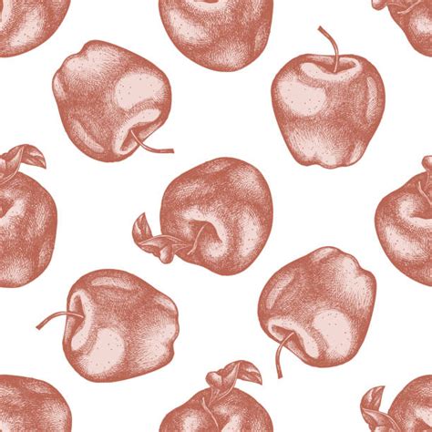 46 500 Apples Pattern Stock Illustrations Royalty Free Vector