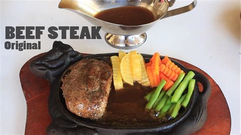 Resep Steak Sapi Saus Coklat Beef Steak With Brown Sauce Dapur