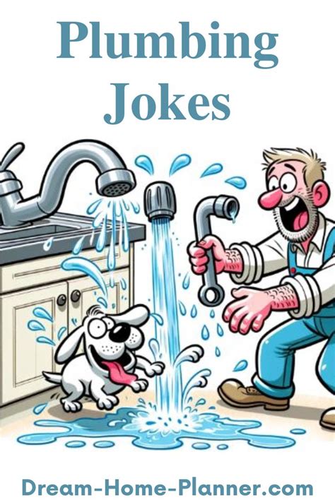 Cartoon Of A Plumber Broken Pipes Plumbing Quote Plumbing Humor