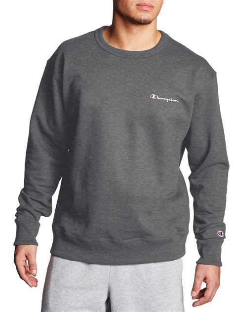 Champion Mens And Big Mens Powerblend Fleece Graphic Crew Sweatshirt Up