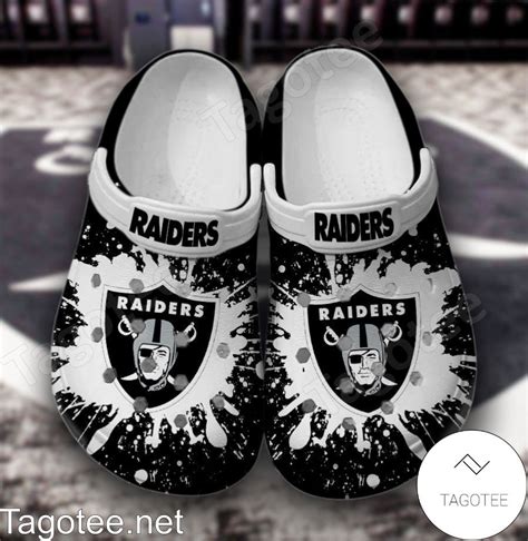 Las Vegas Raiders Logo Color Splash Crocs Clogs - Tagotee