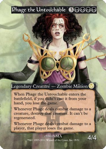 Phage The Untouchable By Kingvego Mtg Altered Art Magic The