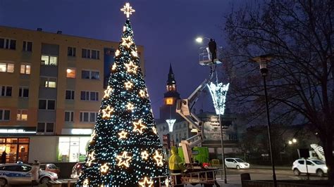 Tak rozbłysła świąteczna choinka w Gryfinie FOTO FILM