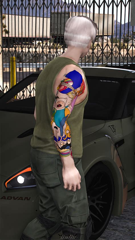 Adventure Time Tattoo SP GTA5 Mods