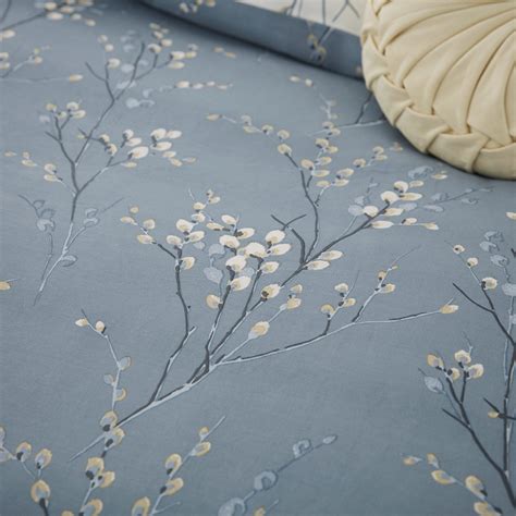 Pussy willow sengesett i blått med gåsunger Laura Ashley