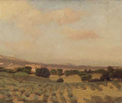 Paysage le matin Étienne Mein peintre graveur