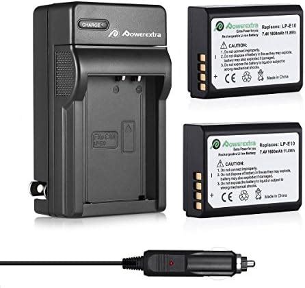 Powerextra Lp E Mah High Capacity Battery Packs With Charger