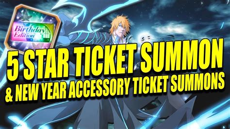 5 STAR TICKET SUMMON NEW YEAR ACCESSORY TICKET SUMMONS Bleach Brave