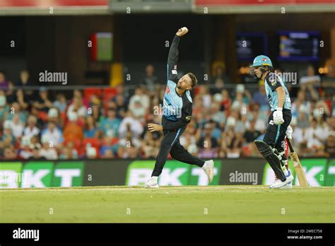 Gold Coast Australia 22nd Jan 2024 Matthew Short 2 Adelaide In Action During The Big Bash