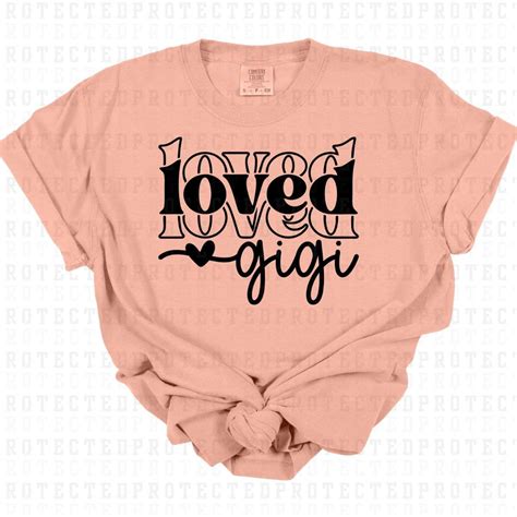 Loved Gigi Single Color Dtf Transfer Kai Rae Transfers