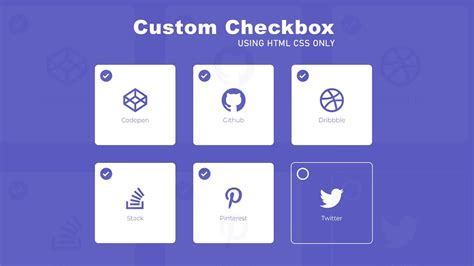 Custom Checkbox CSS Styling Checkbox Pure CSS Tutorial YouTube