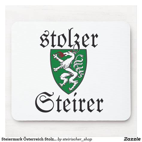 Steiermark Stolzer Steirer Wappen Mousepad Zazzle At Laptop