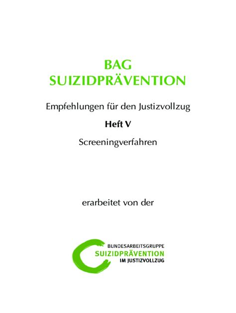 Fillable Online Empfehlungen Fr Den Justizvollzug Heft V Fax Email