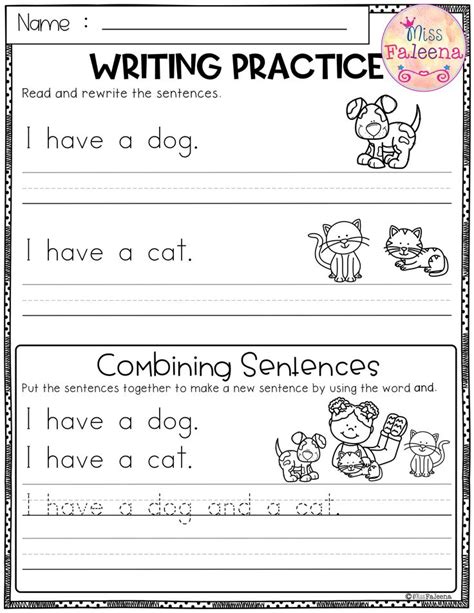 Practice Writing Complete Sentences