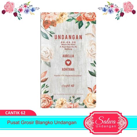 Detail Blangko Undangan Cantik Koleksi Nomer 14