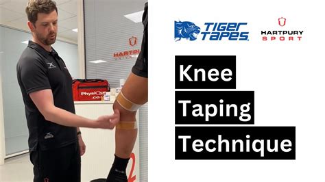 Hartpury Sport Knee Taping For Mcl Support Tiger Tapes Youtube