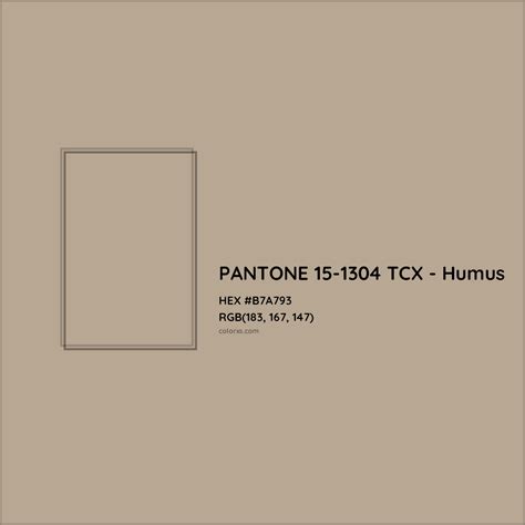 Pantone Tcx Humus Complementary Or Opposite Color Name And