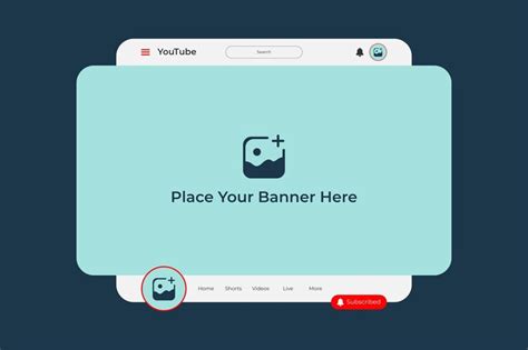 Premium Vector Youtube Banner Mockup Or Youtube Cover Interface