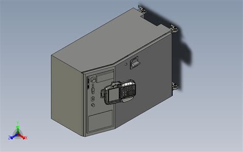 发那科机器人r 30ib控制器a型机柜step模型图纸下载 懒石网