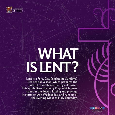 Lent Infographic Holy Thursday Ash Wednesday What Is Lent