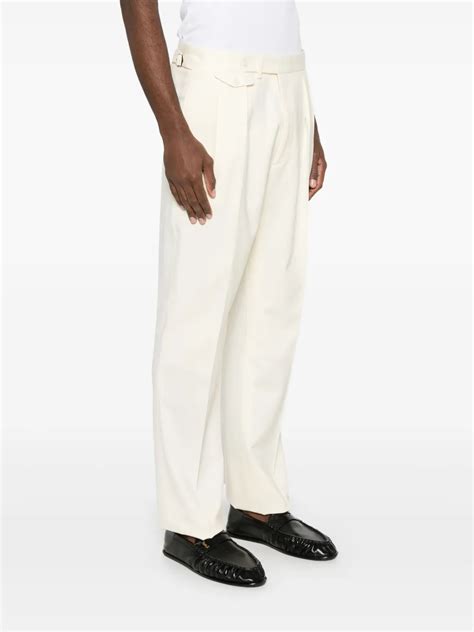 Ralph Lauren Pleated Trousers In Nude Modesens