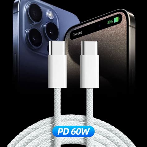 Ensemble De C Bles Pd W Usb C Vers Type C Pour Charge Rapide Pour