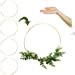 Sntieecr Inch Cm Metal Floral Hoop Wreath Macrame Gold Hoop