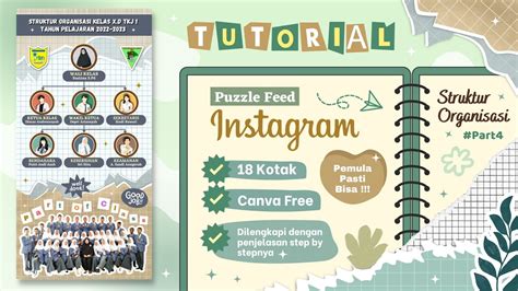 Cara Membuat Struktur Organisasi Kelas Aesthetic Di Canva Puzzle