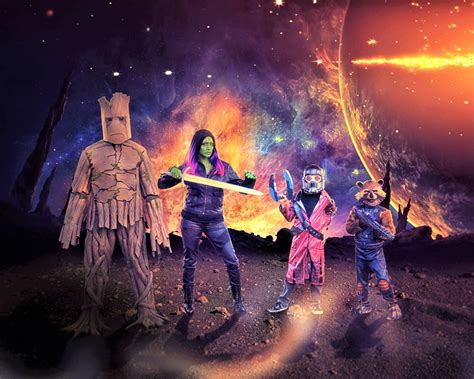 Guardians of the Galaxy family costumes | Family halloween costumes