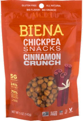 Biena Gluten Free Cinnamon Crunch Chickpea Snacks 5 Oz Kroger