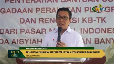 TvMu Pasar Modal Serahkan Bantuan CSR Untuk Aisyiyah Tuban Dan