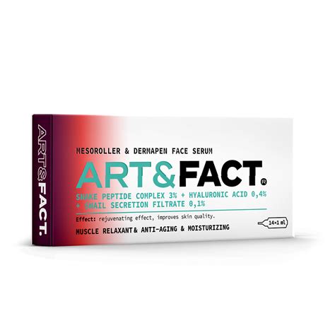 ART&FACT Сыворотка под мезороллер и дермапен для лица с пептидом SYN ...