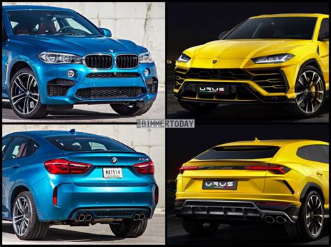 Bild Vergleich Lamborghini Urus Gegen BMW X6 M F86