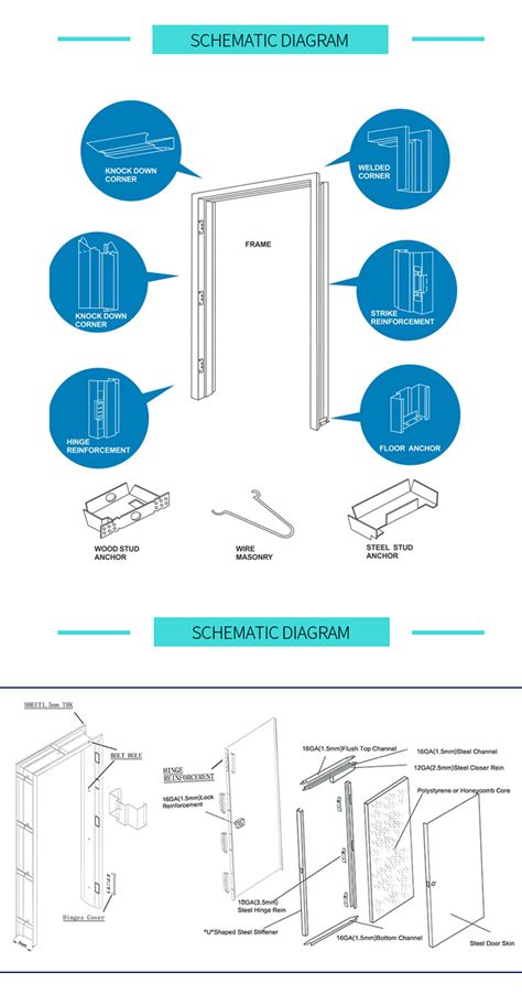 Xzic UL Fire Door Fire Exit Door Fire Proof Door With View Window