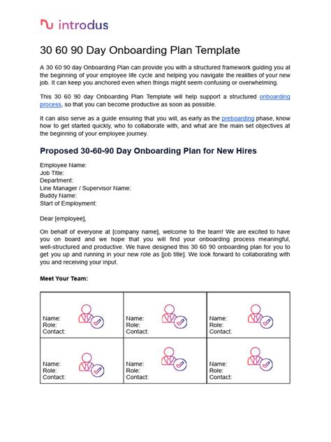 30 60 90 Day Onboarding Plan Template | PDF | Performance Indicator ...