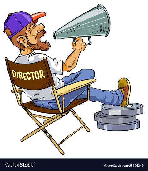 Movie director Royalty Free Vector Image - VectorStock